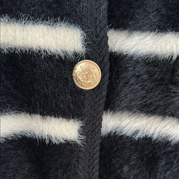 J. Crew Black and White Striped Women's Sweater - Picture 3 of 3